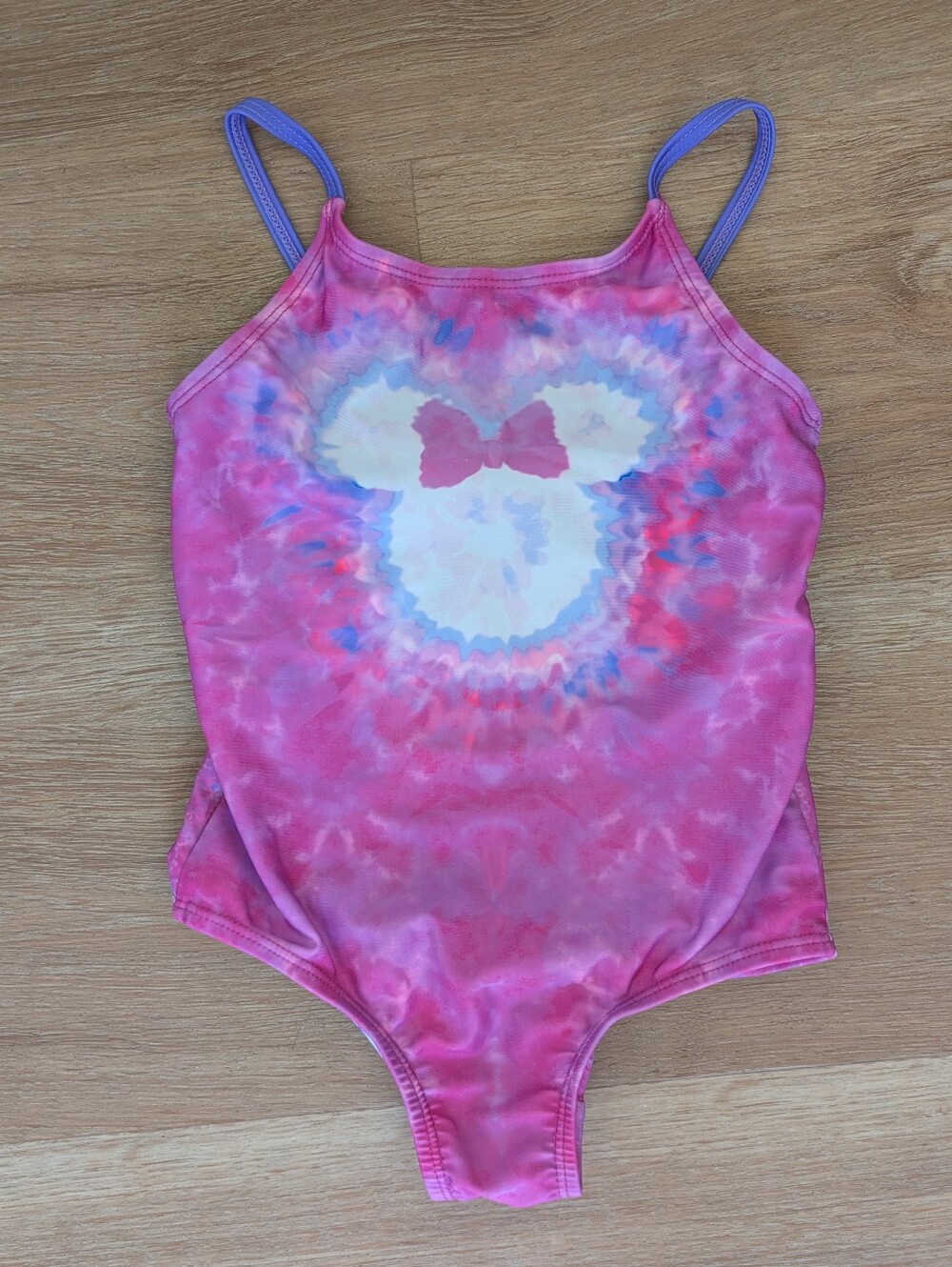 Disney Minnie Mouse Pink Tie-Dye One-Piece Swimsuit